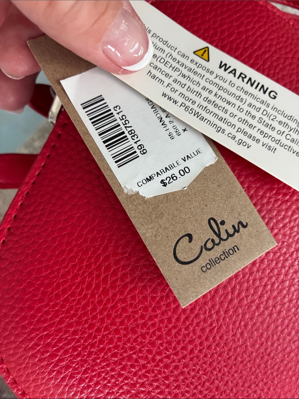 Fun Red Crab-Shaped Crossbody Bag - Women. NWT. - Picture 7 of 8